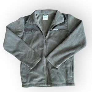Columbia Interchange Gray Full Zip Fleece Jacket Youth Large 14/16